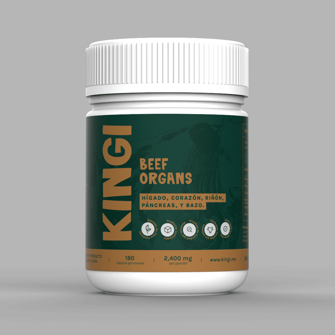 Beef Organs: Hígado, Corazón, Riñón, Páncreas y Bazo de Res de Libre Pastoreo.
