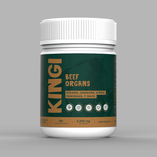 Beef Organs: Hígado, Corazón, Riñón, Páncreas y Bazo de Res de Libre Pastoreo.