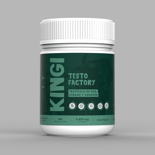 Testo Factory: Testículo, Hígado y Corazón de Res de Libre Pastoreo.